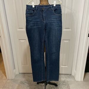 Cecil Toronto Blue Straight Leg Jeans with Stretch